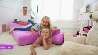 Perfect Cloud Kids / Pink Mattress with teddy bear #pink #mattress #kids #teddybear #perfectcloud