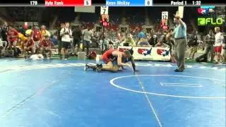 Junior 170 - Kyle Fank (Iowa) vs. Keon McVay (Arkansas)