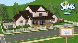 Making a Cozy Barn in the Sims 2 | Speed Build