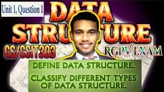 Data structure And Its Types| Rgpv 3rd Semester | Handwritten Notes | #rgpvbhopal   