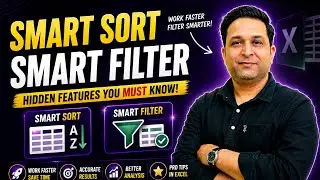 Smart Sort + Smart Filter in Excel | Hidden Features You Must Know