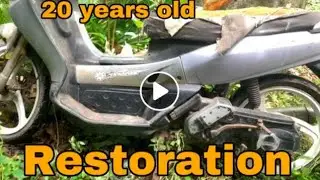 Restoration Yamaha Nouvo lele 20 years old||sad condition