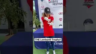First person with an upper limb difference to hold THIS trophy?? Maybe!