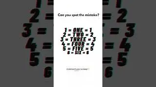 Look carefully.Don&rsquo;t rush.👇#findthemistake #brainpuzzle #visualtest #shorts #mindchallenge