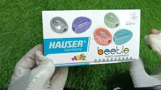 Hauser beetle pencil sharpener unboxing and review//Wholesale Price beetle pencil sharpener. 