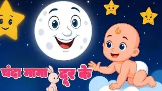 चंदा मामा दूर के | Sing Along Hindi Nursery Rhyme | Kids Rhymes | Anshi Kidzzy Hindi