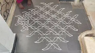Dots rangoli#subscribe #shortvideo#rangoli #muggulu 