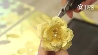 Piececool Golden Rose P050-G DIY Toy 3D Laser Cut Models Metal Puzzle
