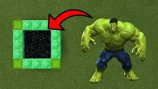How To Make a Portal to the Hulk Dimension in MCPE (Minecraft PE)