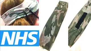 How To Make NHS HEADBANDS With BUTTONS For Holding Medical Masks!!