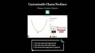 How to customize a necklace with charms?   #customizationoptions   #productcustomization #jewelry