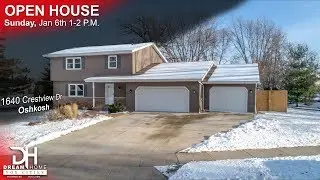 🎉OPEN HOUSE | 1640 Crestview Dr, Oshkosh🎉