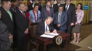 Trump signs VA reform bill, making good on a campaign promise