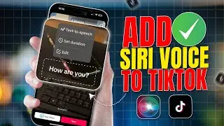 How to Add Siri Voice to TikTok on iPhone | Use Siri Text to Speech in TikTok