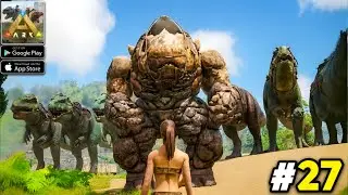 Rock Golem & Tame in ARK Mobile 🔥 Desi Style OP Taming!