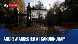 Outside Sandringham as Andrew Mountbatten-Windsor remains in custody