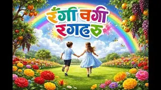 A Joyful Nepali Nursery Rhyme - Learning Colors Through Nature