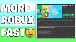 EASY METHODS to earn A LOT MORE ROBUX in Pls Donate 💰