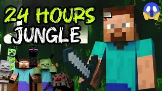 24 hours Survival In Jungle 😲|Minecraft Survival series 🤩|Comedy Gameplay With Laiba Op Gaming 😂