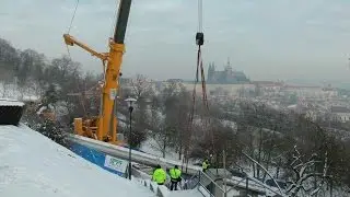 Rekonstrukce stanice Neboz&iacute;zek 22.1.2016 - Lanov&aacute; dr&aacute;ha Petř&iacute;n - Praha