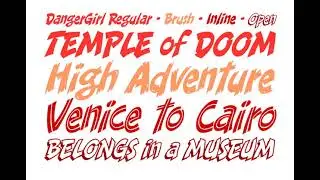 Danger Girl Font