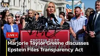 🔴 LIVE: Marjorie Taylor Greene Press Conference on Epstein Files Transparency Act | AC13