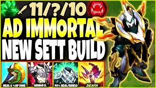 Meet the NEW EVOLVED AD Immortal Sett Season 12 Build and CARRY ALL 🔥 LoL Top Sett s12 Gameplay