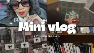 Mini vlog | Starbucks, Dollar Tree, Bookstore | Pretty Powerhouse 🩷✨