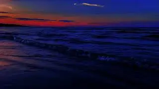 Ocean Sounds for Deep Sleep with Beach Sounds and Nighttime Beach Atmosphere