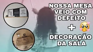 MONTEI A MESA, PINTAMOS E DECORAMOS A SALA 😱