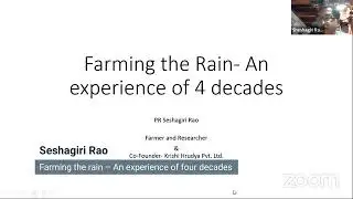 Farming the rain - An experience of four decades  By  Seshagiri Rao