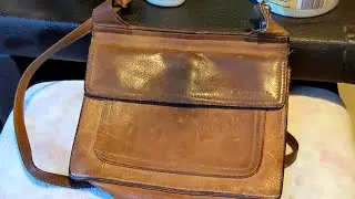 Limpieza y Reacondicionamiento de Bandolera crossbody de piel Fossil Cuero Leather Satchel