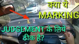 Marking for Perfect left judgement in car| Safe distance left side bumper|@rahul_arora