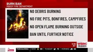 Moody Fire Department issues burn ban