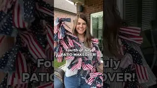 Decorate my patio for the 4th of July!! 🇺🇸 #4thofjuly #patio #diycrafts #homedecor #fourthofjuly