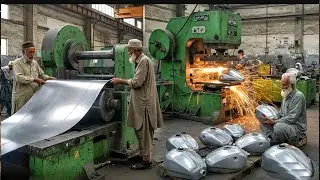 Incredible Manufacturing Process of Motorcycle Fuel Tanks From Raw Materials 