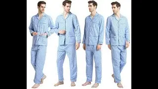Men's Cotton Sleepwear In Style | New & Popular Long Pajamas Set