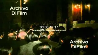 DiFilm - Juan Domingo Peron y Maria Estela Martinez en misa 1974