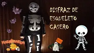 Como hacer disfraz casero de esqueleto