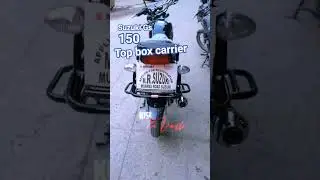 #suzukigs150se top box carrier ladies footrest
