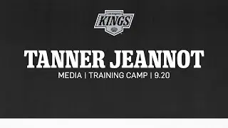 Forward Tanner Jeannot | 09.20 LA Kings Training Camp | Media Availability