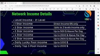 BSG V2 Blockchain Split Game Full Plan With  Live Income Proof