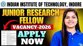 IIT Indore JRF Recruitment 2026 &ndash; Eligibility, Fellowship & Application Details #job #pharmacy