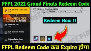 FFPL 2022 Grand Final 500K Live Watching Milestone Redeem Code | Redeem Code Expire Time Increase ?
