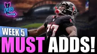 ADD These Players ASAP! Week 5 Waivers - Fantasy Football 2025 (Woody/Tonges/Doubs/Brashard/Strange)