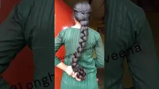 thick folded braid 😍 #shorts #shortvideo #viral #viralvideo #trending #longhair #braids