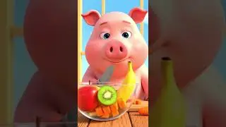 &ldquo;Cute Pig Making Fruit Salad | Satisfying ASMR 🐷🍓&rdquo;|| #cute#cartoon#ytshorts #kidsvideo#shorts