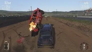 Wreckfest (Next Car Game) - Crash Canyon Track Gameplay