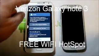 Verizon Galaxy Note 3 Free WIFI hotspot activation