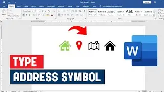 Как вставить адресный символ в Word | Урок по вставке значка местоположения